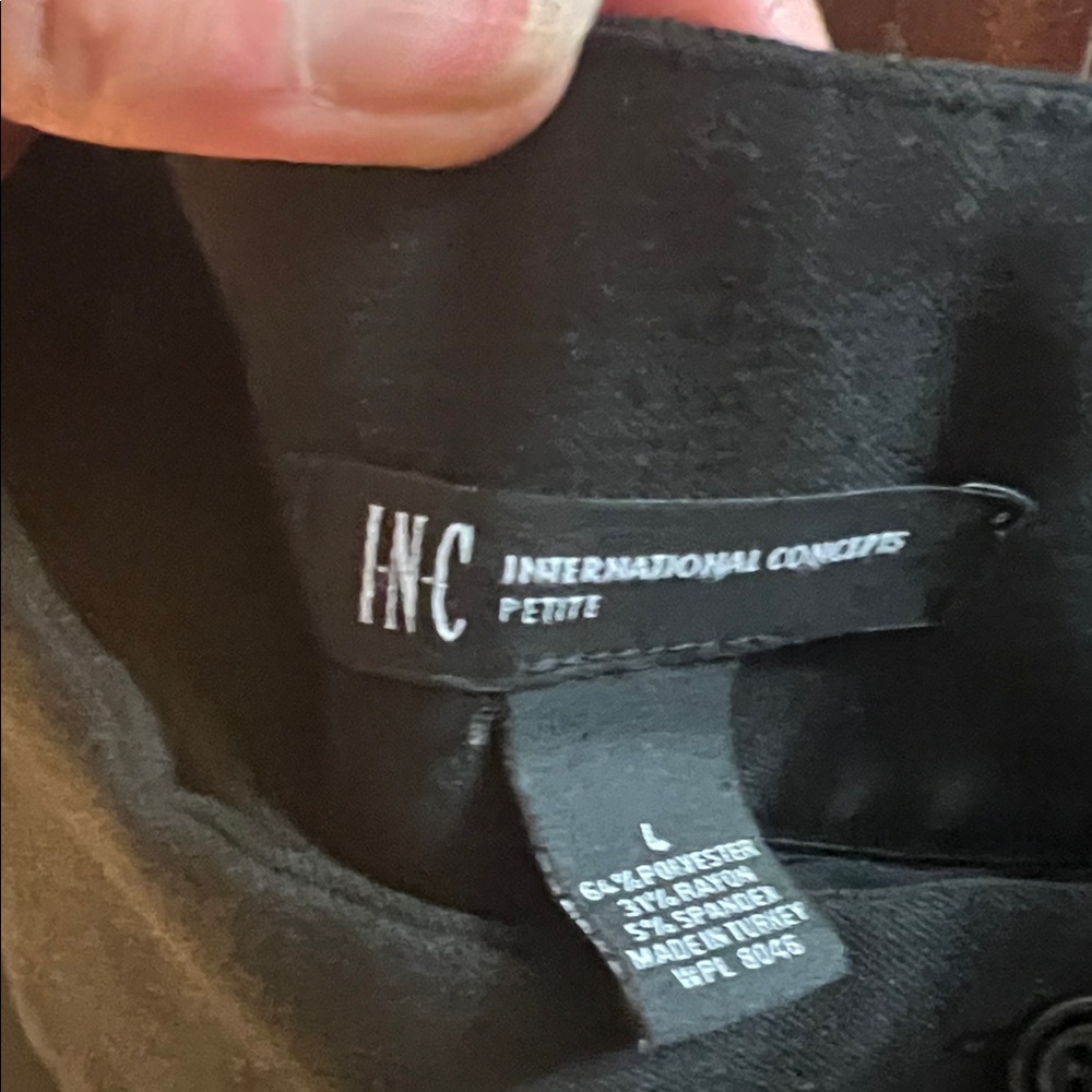 INC International Concepts Black Trousers